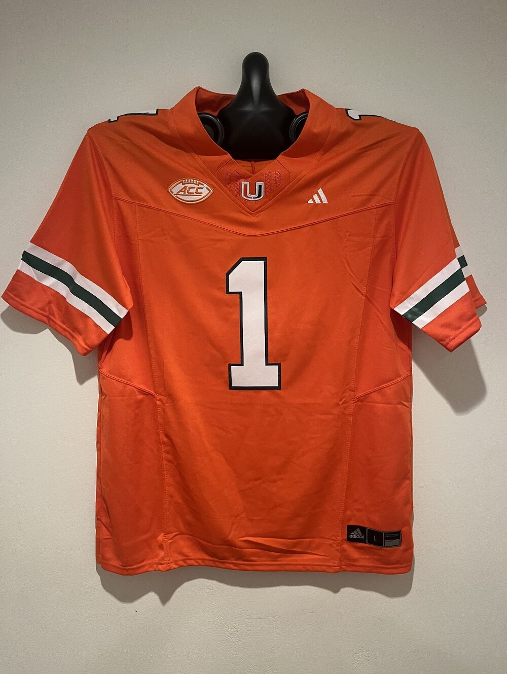 Malachi Toney #1 Miami Hurricanes 2026 Jersey Orange All Stitched